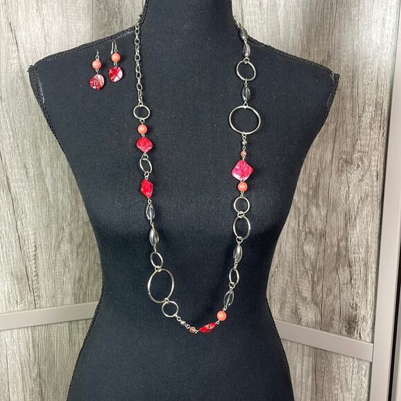 Premier Designs Modern Day Malibu long strand beaded necklace - Picture 1 of 6